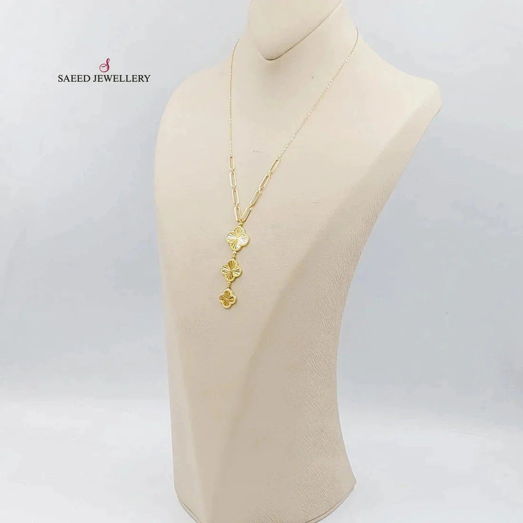 18K Gold Farfasha Necklace by Saeed Jewelry - Image 5