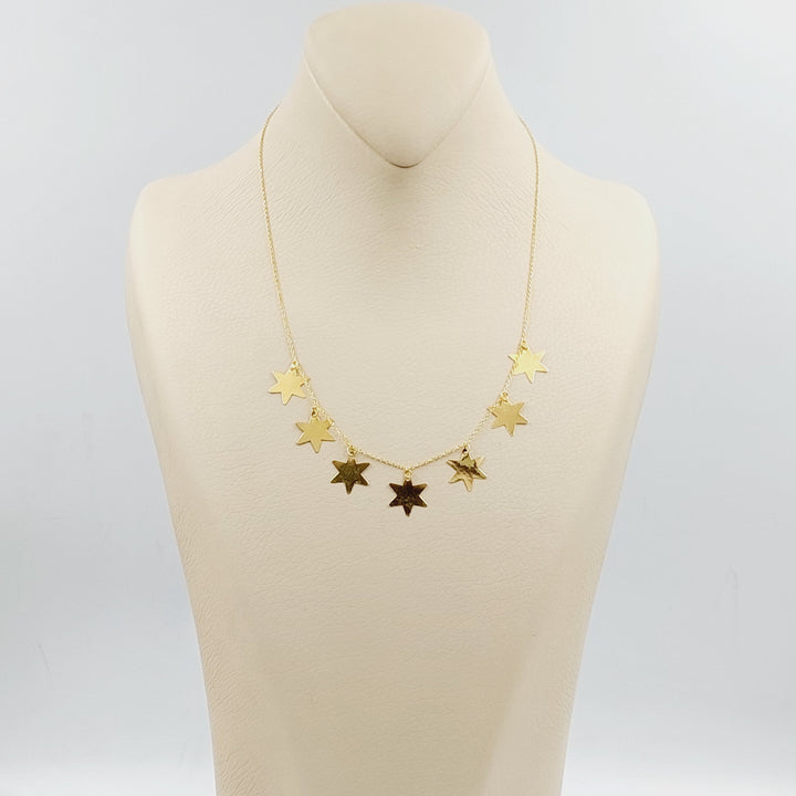 18K Gold Dandash Necklace by Saeed Jewelry - Image 3