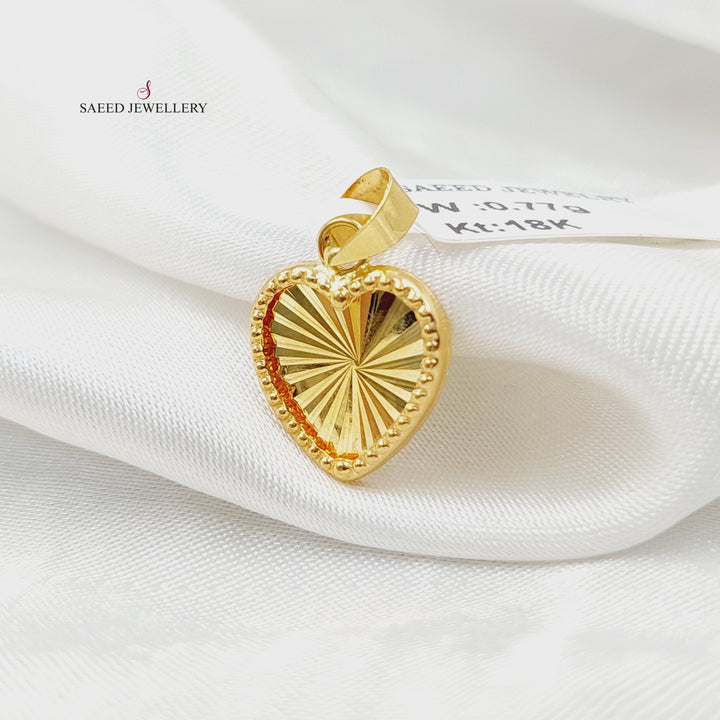 18K Gold Heart Pendant by Saeed Jewelry - Image 1