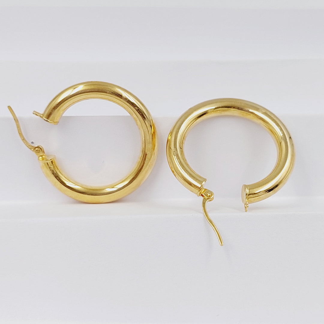 18K Gold Hoop Earrings by Saeed Jewelry - Image 1