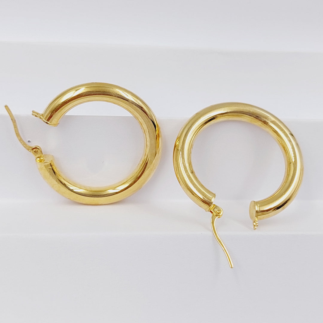 18K Gold Hoop Earrings by Saeed Jewelry - Image 4