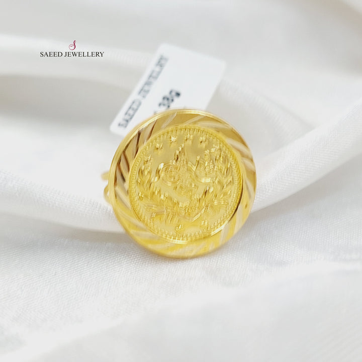 18K Gold Print Rashadi Ring by Saeed Jewelry - Image 1