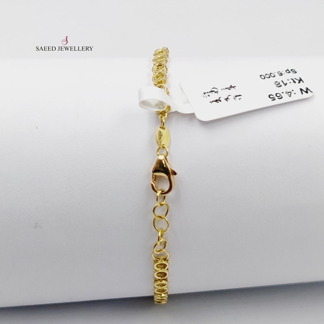 18K Gold Zircon Studded Tears Bracelet by Saeed Jewelry - Image 5