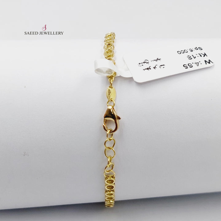 18K Gold Zircon Studded Tears Bracelet by Saeed Jewelry - Image 5