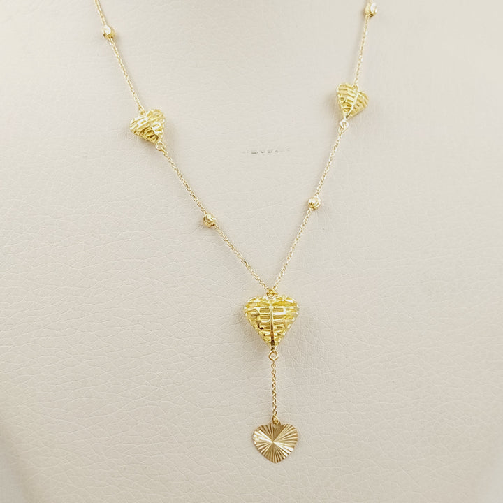 18K Gold Heart Necklace by Saeed Jewelry - Image 3