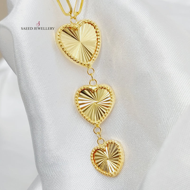 18K Gold Heart Necklace by Saeed Jewelry - Image 5