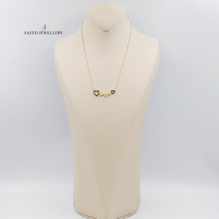 18K Gold Heart Necklace by Saeed Jewelry - Image 4