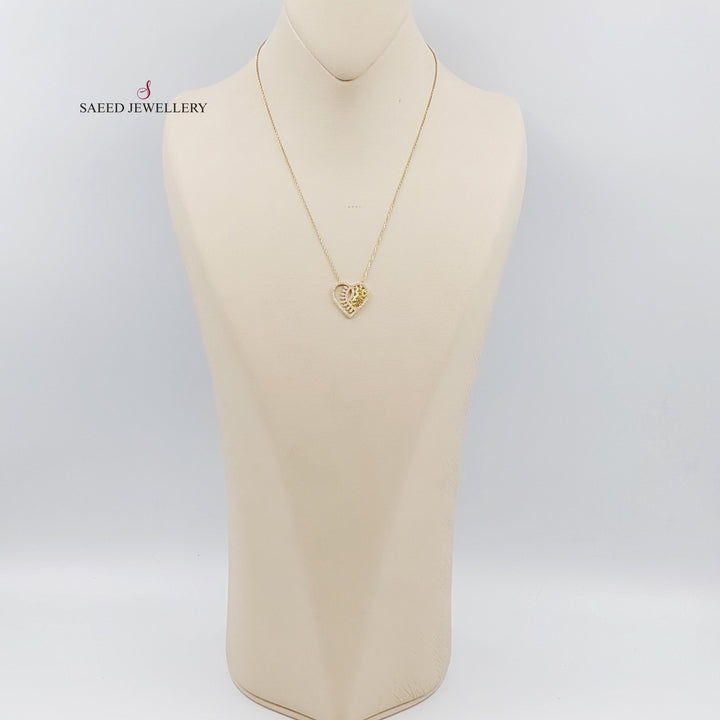 18K Gold Heart Necklace by Saeed Jewelry - Image 3