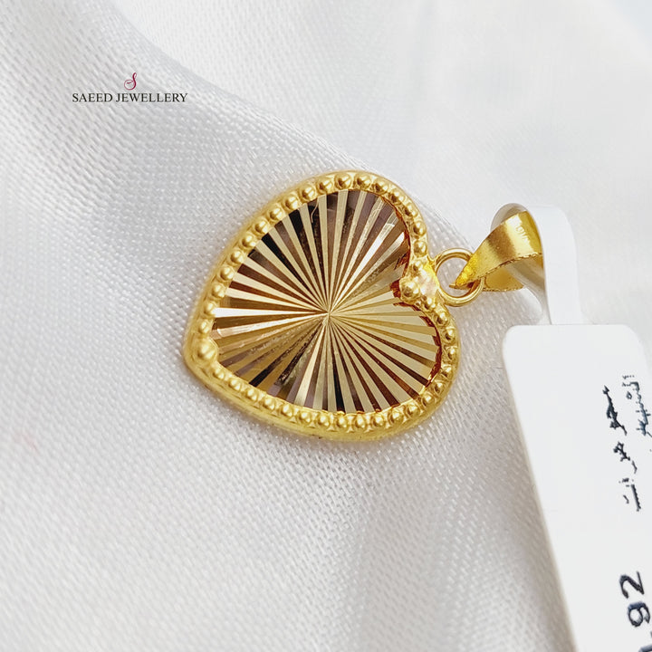 18K Gold Heart Pendant by Saeed Jewelry - Image 2