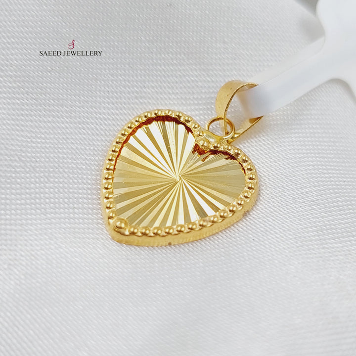 18K Gold Heart Pendant by Saeed Jewelry - Image 1