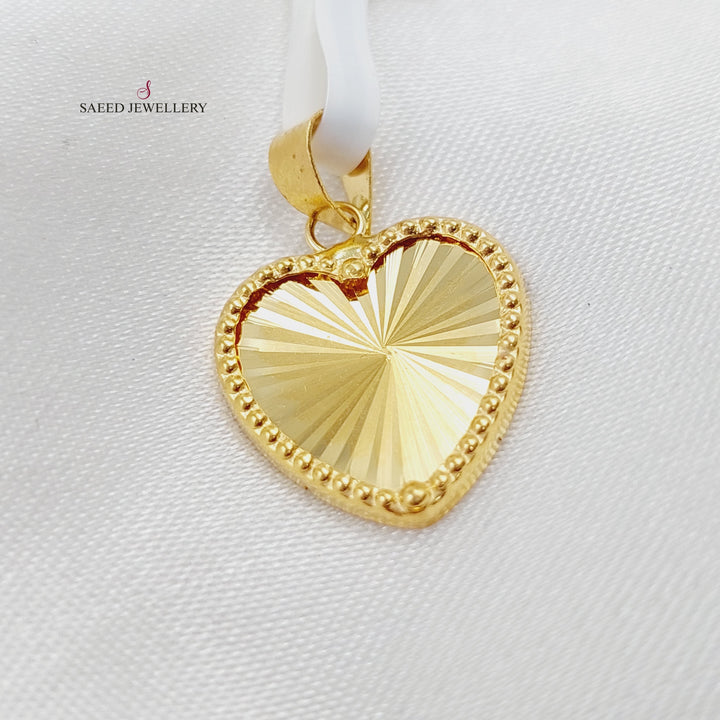 18K Gold Heart Pendant by Saeed Jewelry - Image 1