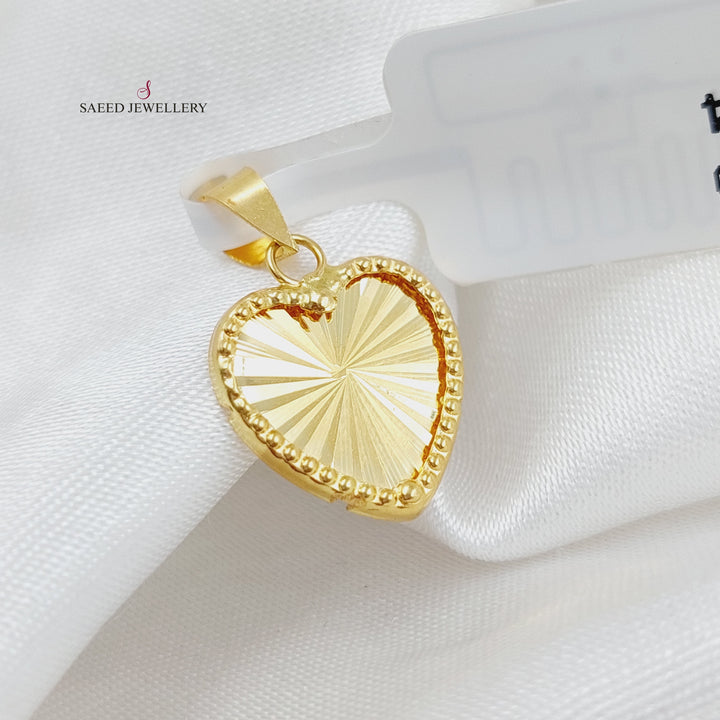 18K Gold Heart Pendant by Saeed Jewelry - Image 9