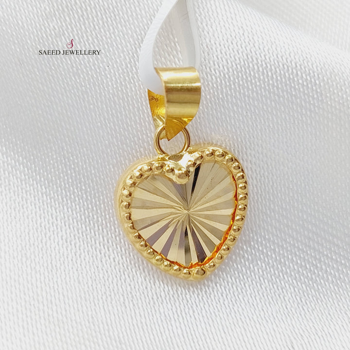 18K Gold Heart Pendant by Saeed Jewelry - Image 14