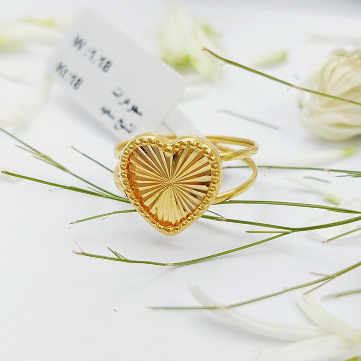 18K Gold Heart Ring by Saeed Jewelry - Image 1