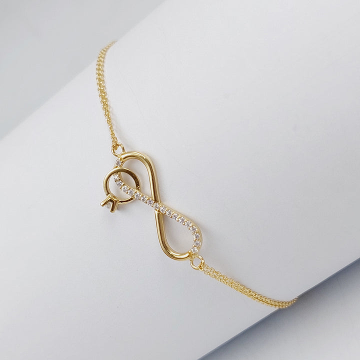 18K Gold Infinite Bracelet by Saeed Jewelry - Image 4