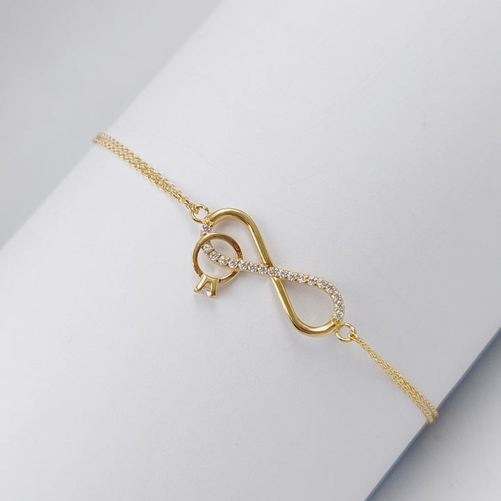 18K Gold Infinite Bracelet by Saeed Jewelry - Image 9