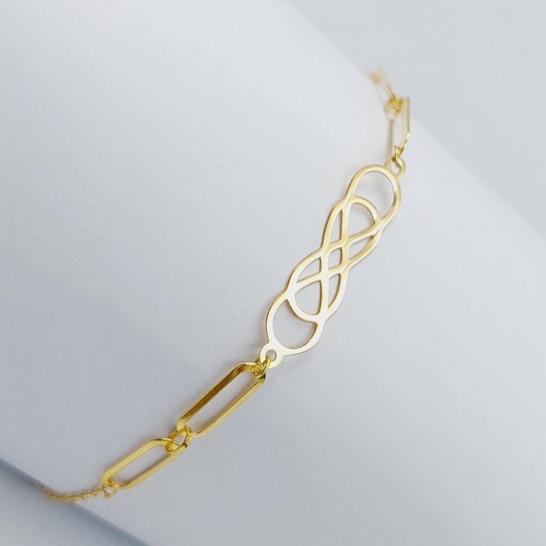 18K Gold Infinite light Bracelet by Saeed Jewelry - Image 3