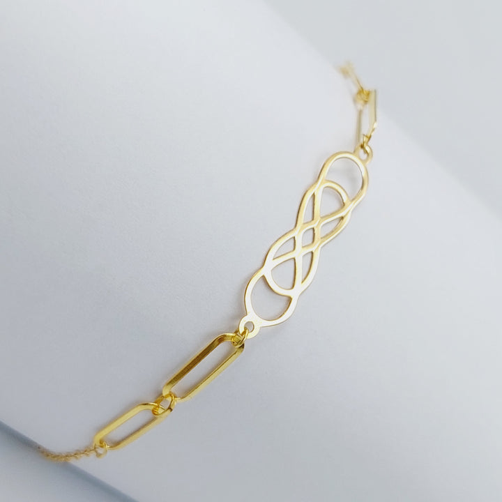 18K Gold Infinite light Bracelet by Saeed Jewelry - Image 3