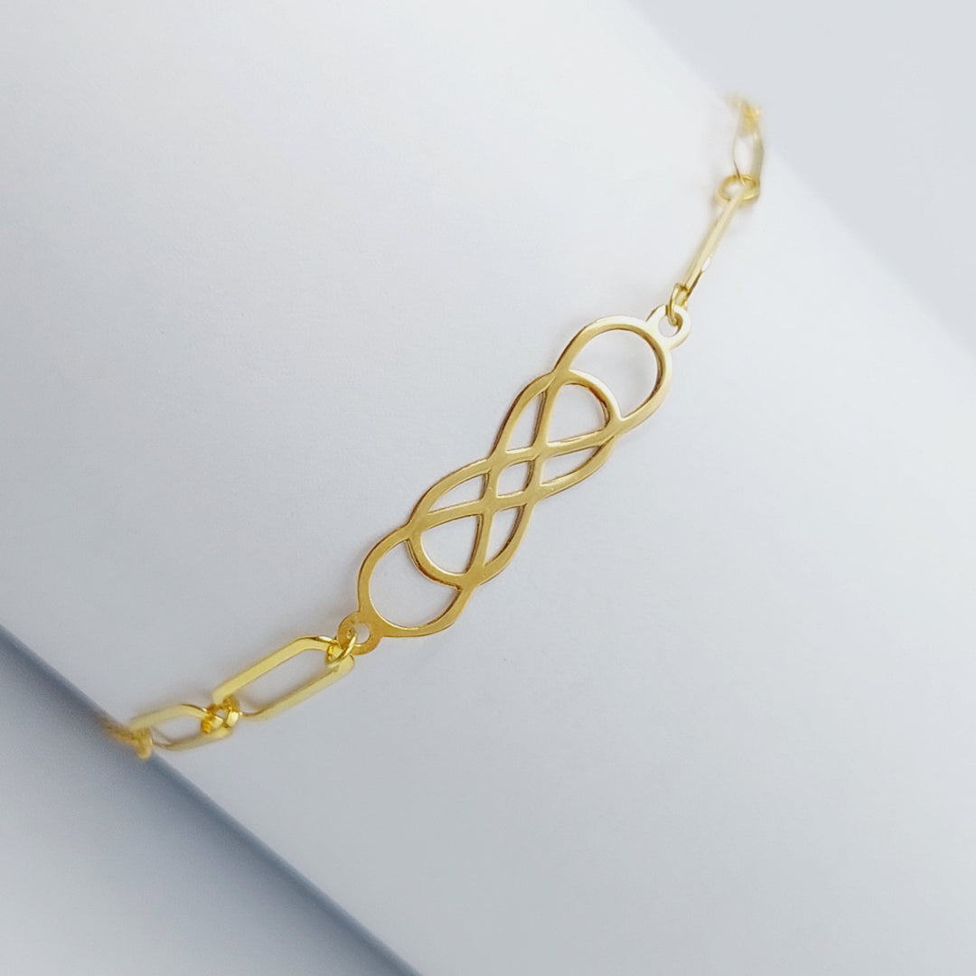 18K Gold Infinite light Bracelet by Saeed Jewelry - Image 4