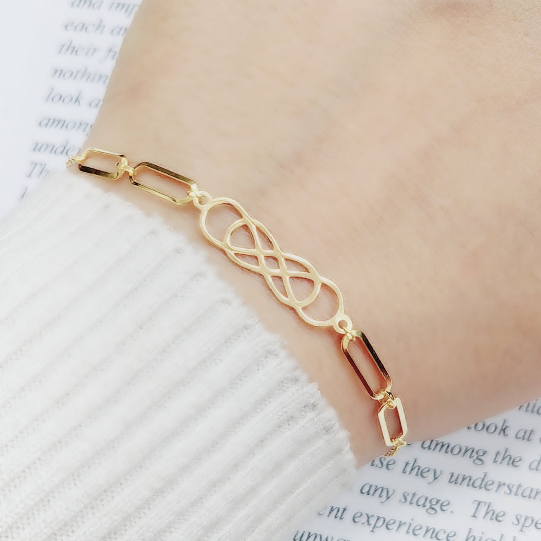 18K Gold Infinite light Bracelet by Saeed Jewelry - Image 5