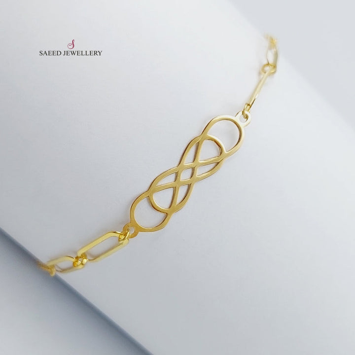 18K Gold Infinite light Bracelet by Saeed Jewelry - Image 2