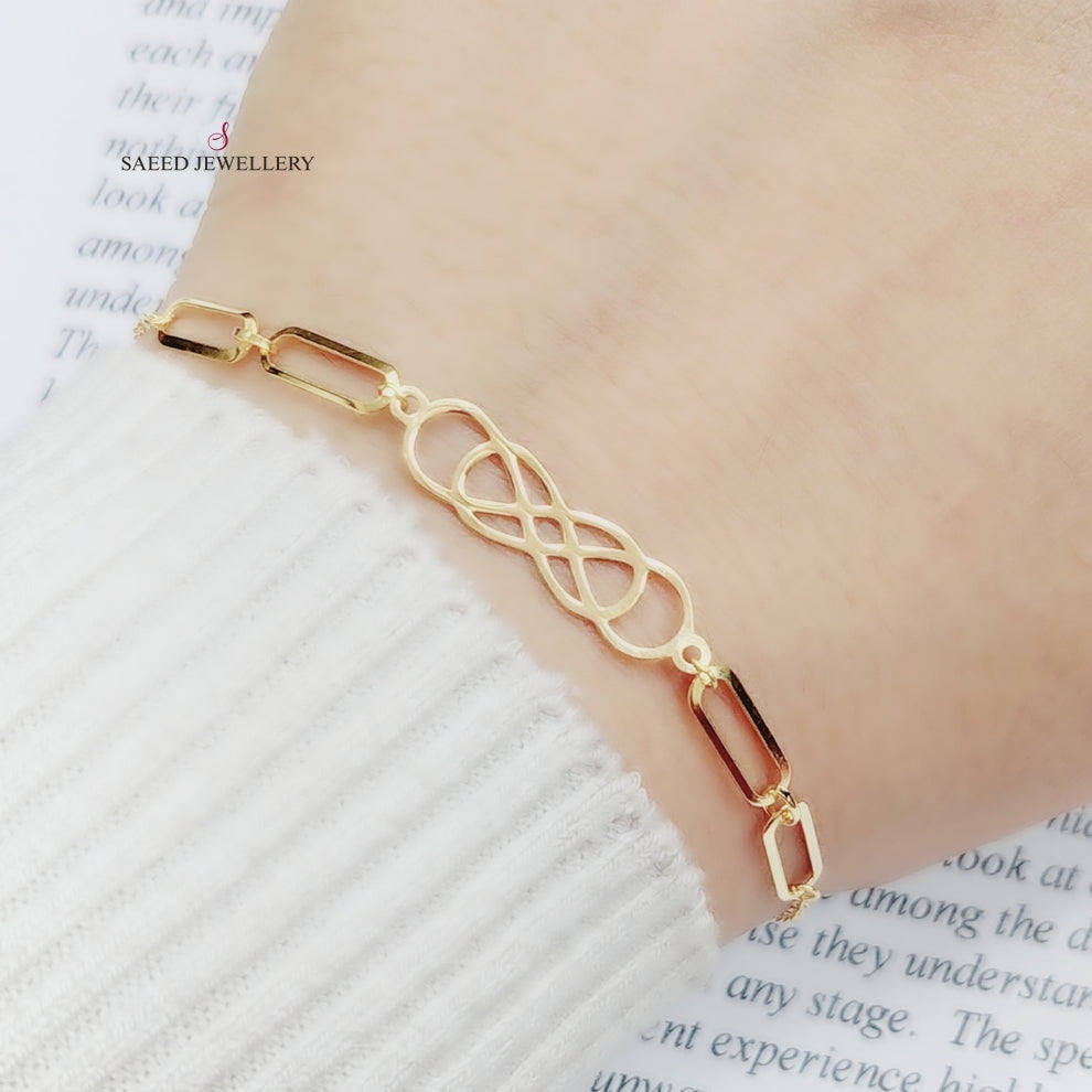 18K Gold Infinite light Bracelet by Saeed Jewelry - Image 3