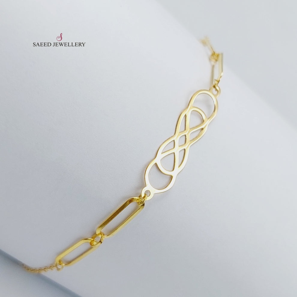 18K Gold Infinite light Bracelet by Saeed Jewelry - Image 5