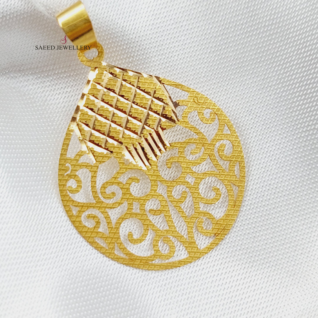 18K Gold Islamic Pendant by Saeed Jewelry - Image 1