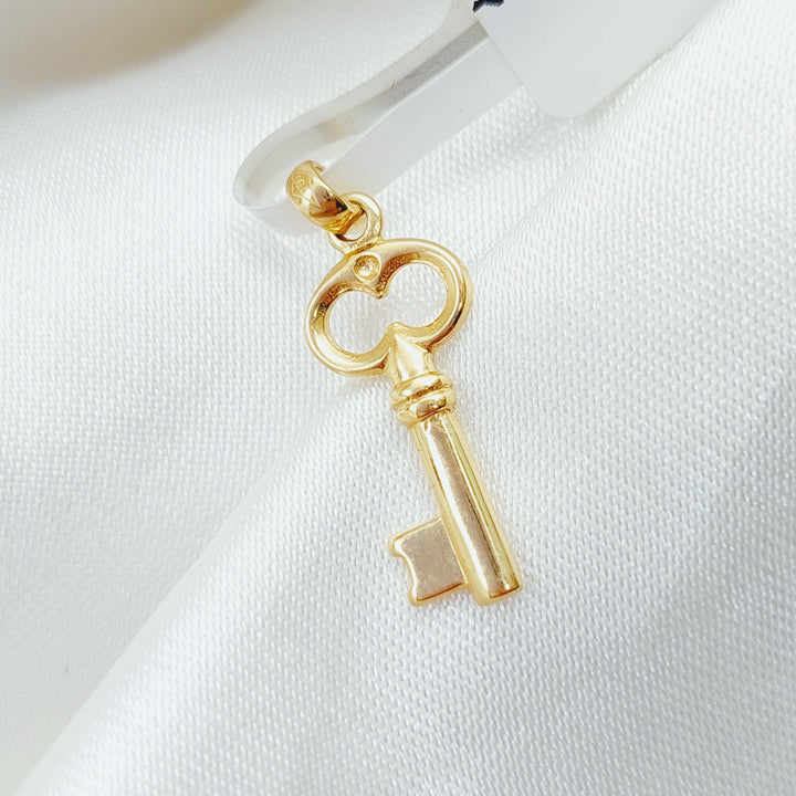 18K Gold Key Pendant by Saeed Jewelry - Image 2