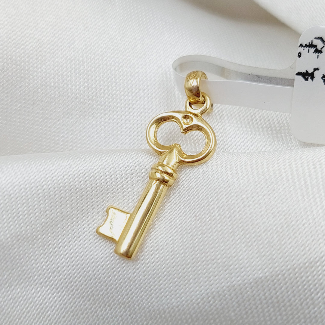 18K Gold Key Pendant by Saeed Jewelry - Image 3