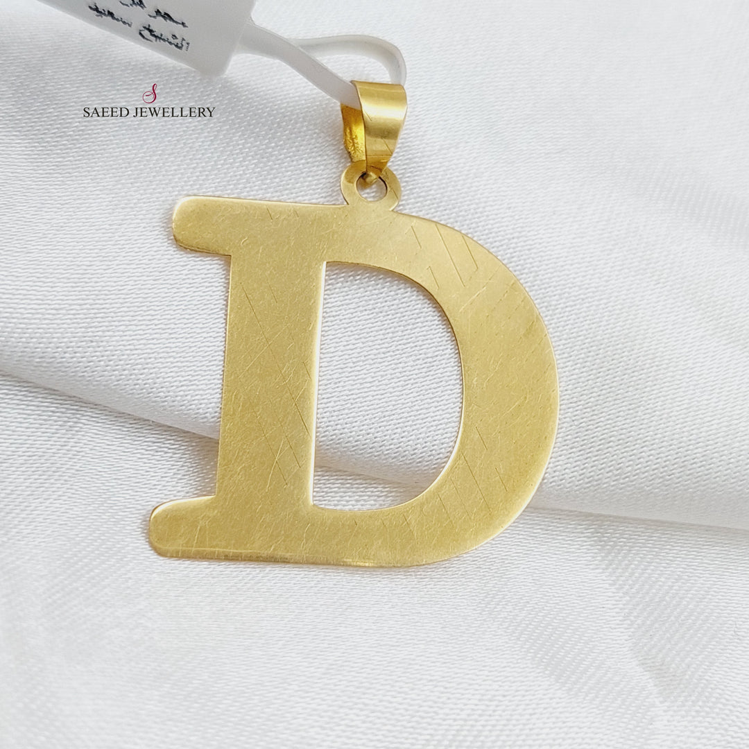 18K Gold Letter D Pendant by Saeed Jewelry - Image 4