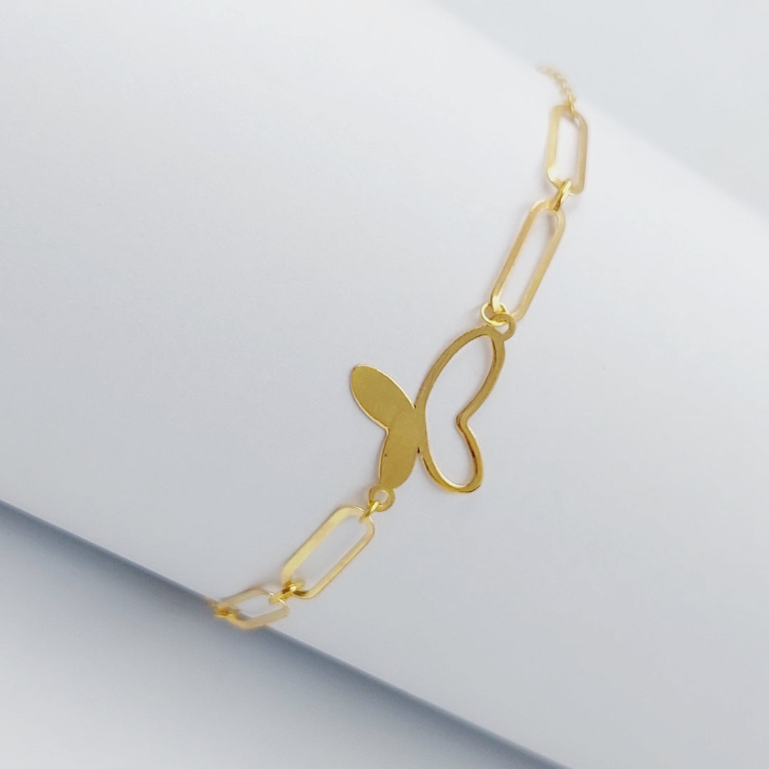 18K Gold Light Butterfly Bracelet by Saeed Jewelry - Image 1