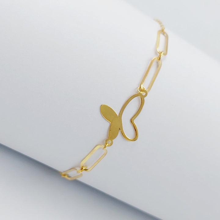 18K Gold Light Butterfly Bracelet by Saeed Jewelry - Image 1