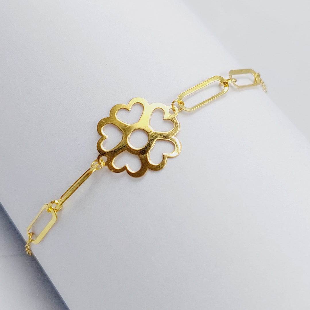 18K Gold Light Rose Bracelet by Saeed Jewelry - Image 4