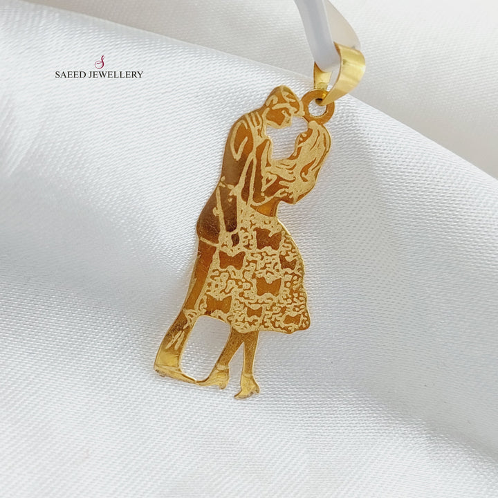 18K Gold Love Pendant by Saeed Jewelry - Image 4