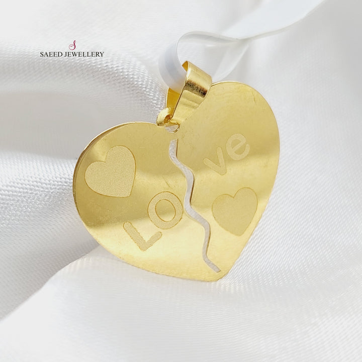 18K Gold Love Pendant by Saeed Jewelry - Image 3