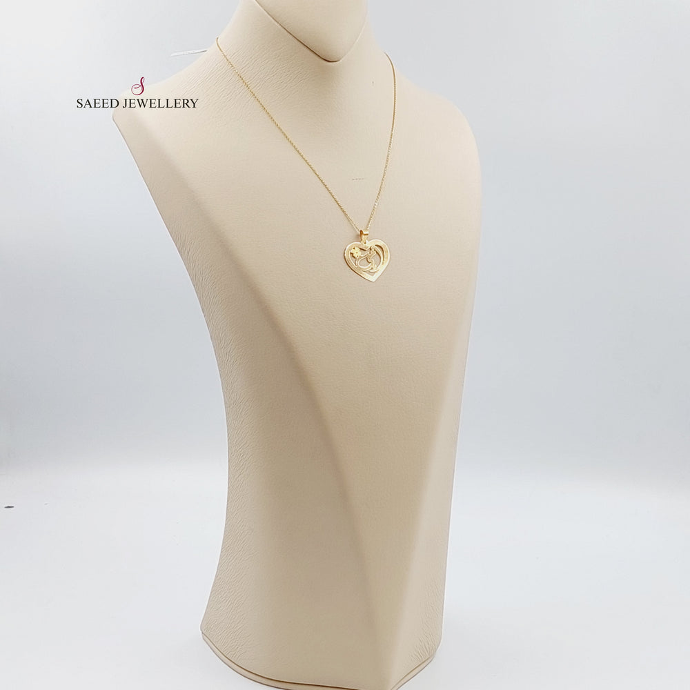 18K Gold My mother's Necklace by Saeed Jewelry - Image 2