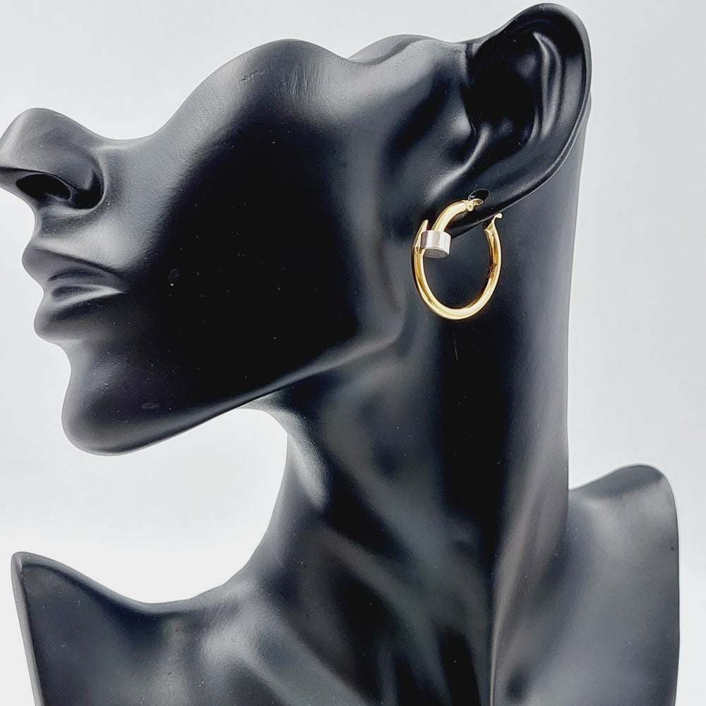 18K Gold Nail Earrings by Saeed Jewelry - Image 2