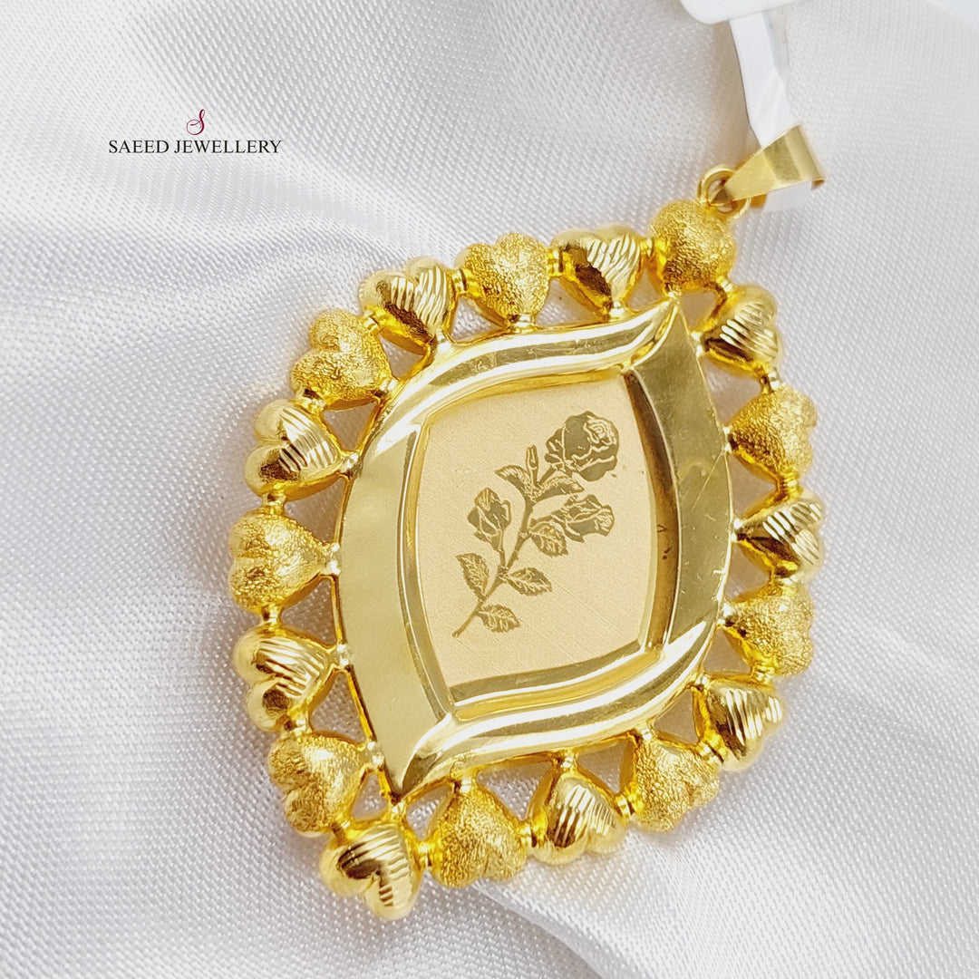 18K Gold Ounce Pendant by Saeed Jewelry - Image 1