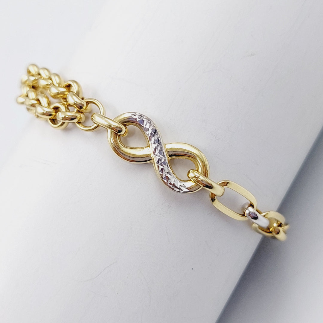 18K Gold Paperclip Bracelet by Saeed Jewelry - Image 1