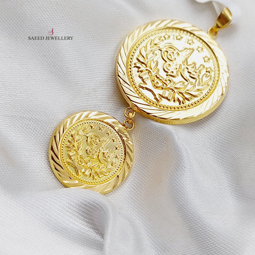 18K Gold Rashadi Pendant by Saeed Jewelry - Image 2