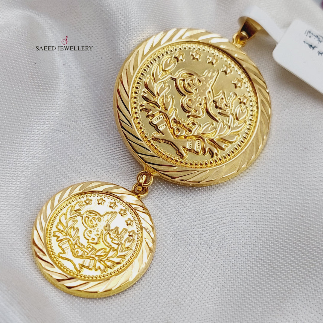 18K Gold Rashadi Pendant by Saeed Jewelry - Image 5