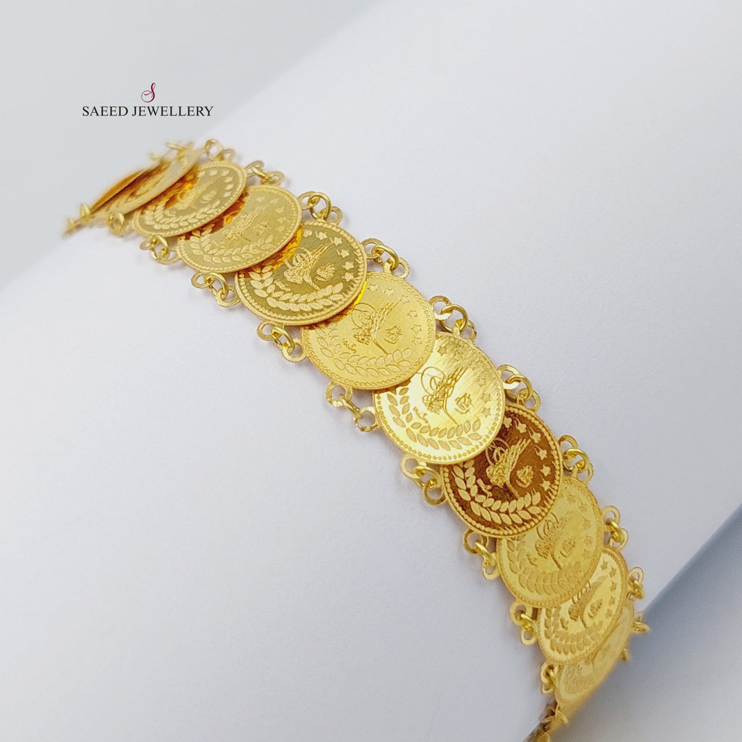 18K Gold Rashadi picnic Bracelet by Saeed Jewelry - Image 3