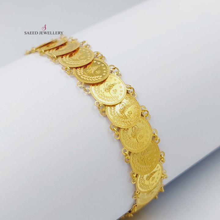 18K Gold Rashadi picnic Bracelet by Saeed Jewelry - Image 4