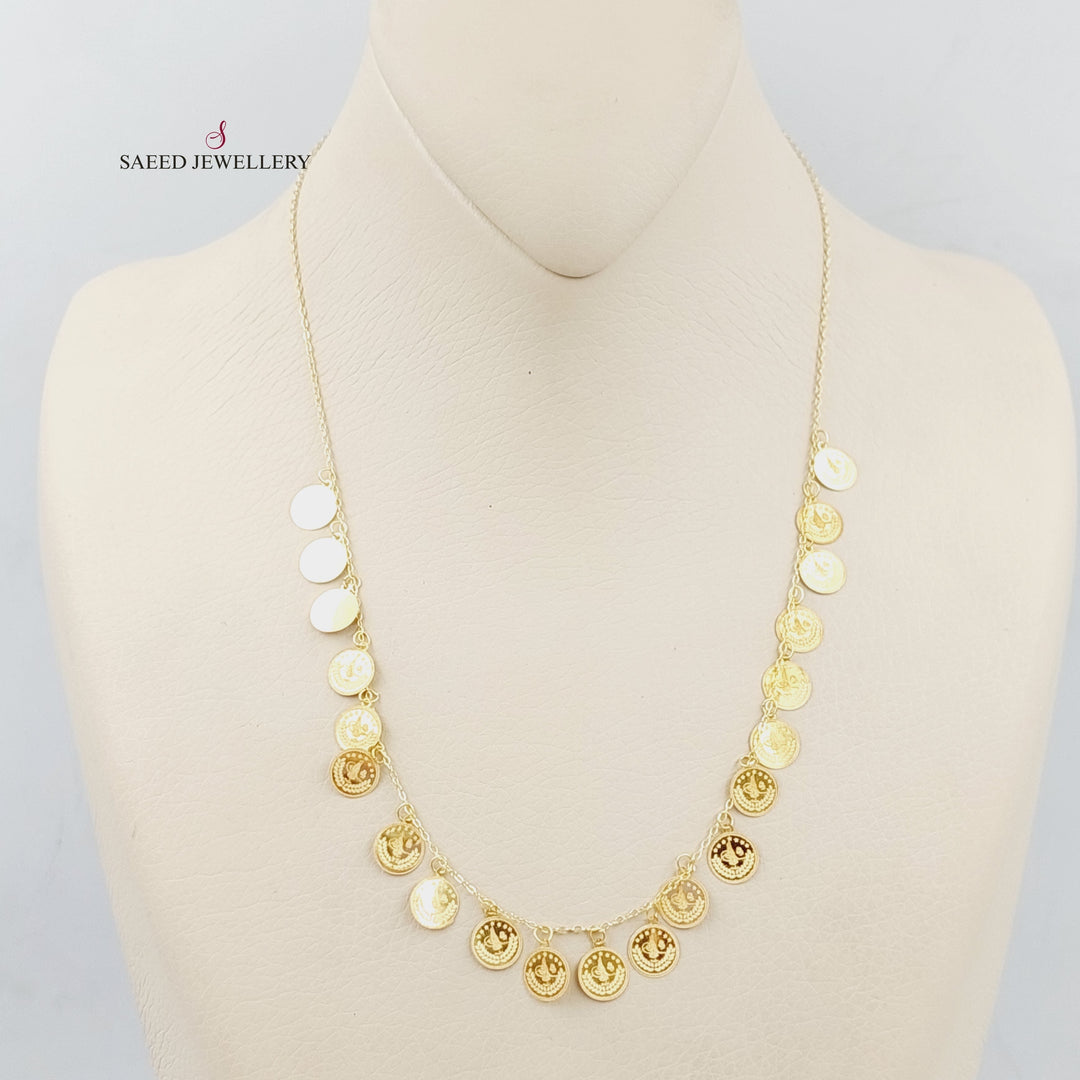 18K Gold Rashadi's Eighths Necklace by Saeed Jewelry - Image 4