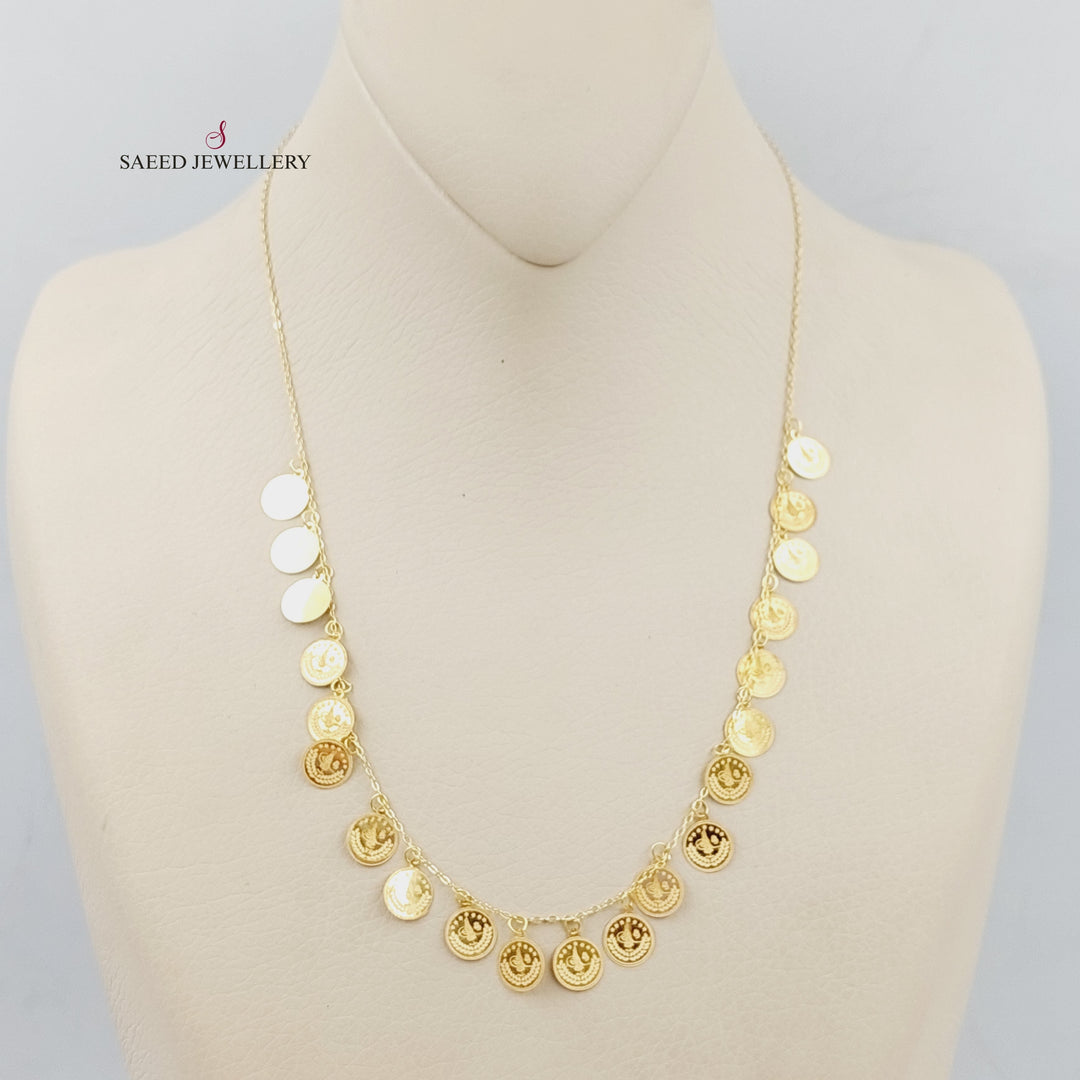 18K Gold Rashadi's Eighths Necklace by Saeed Jewelry - Image 5