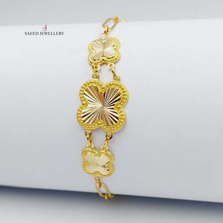 18K Gold 18K Clover Bracelet by Saeed Jewelry - Image 1