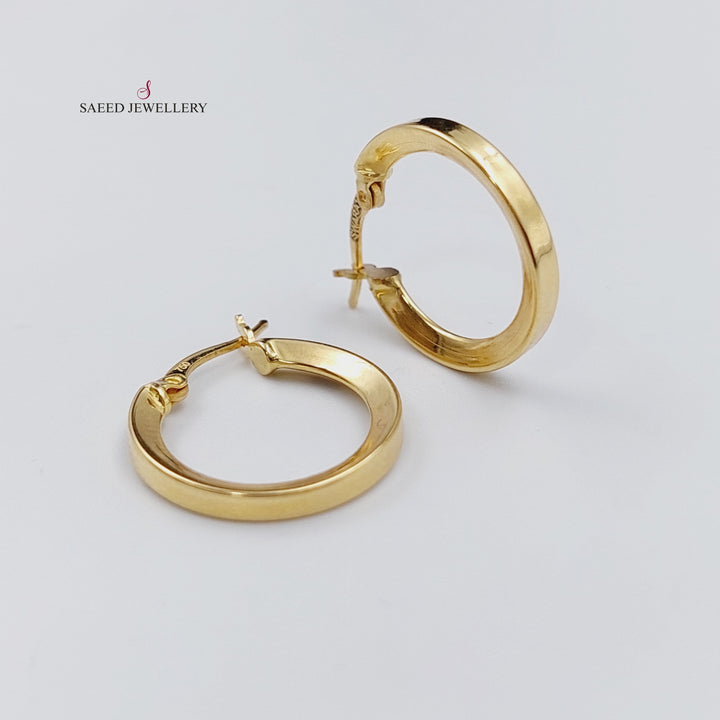 18K Gold Hoop Earrings by Saeed Jewelry - Image 1