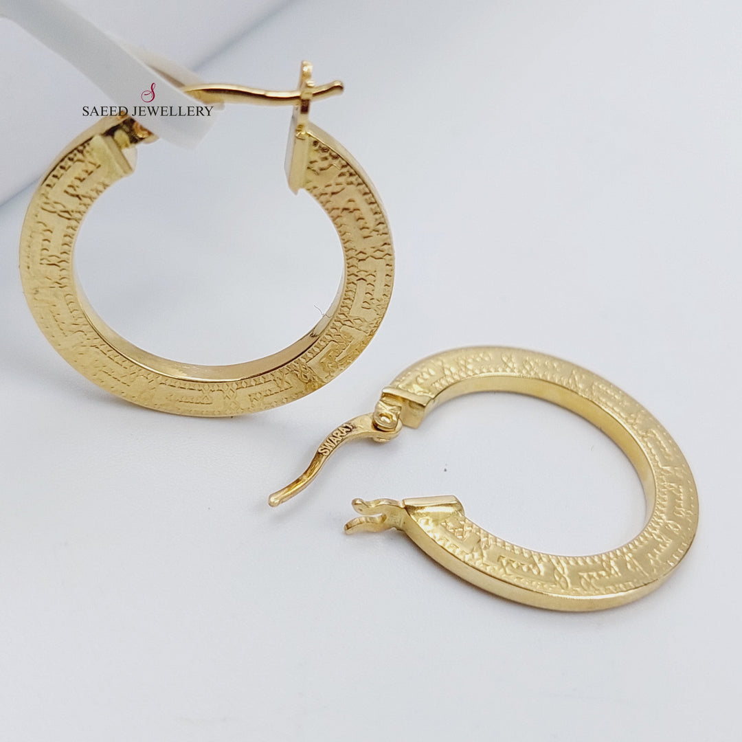 18K Gold Hoop Earrings by Saeed Jewelry - Image 6