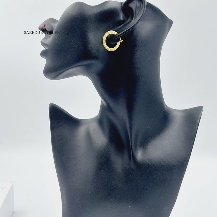 18K Gold Hoop Earrings by Saeed Jewelry - Image 5